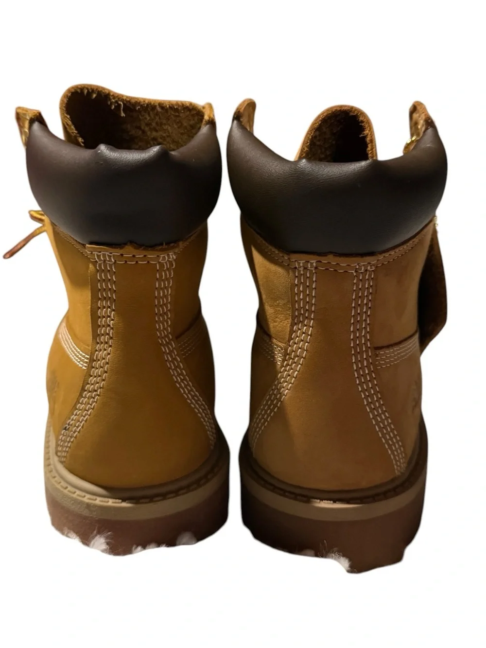 Timberland Kids Wheat Nubuck Lace-Up Boots